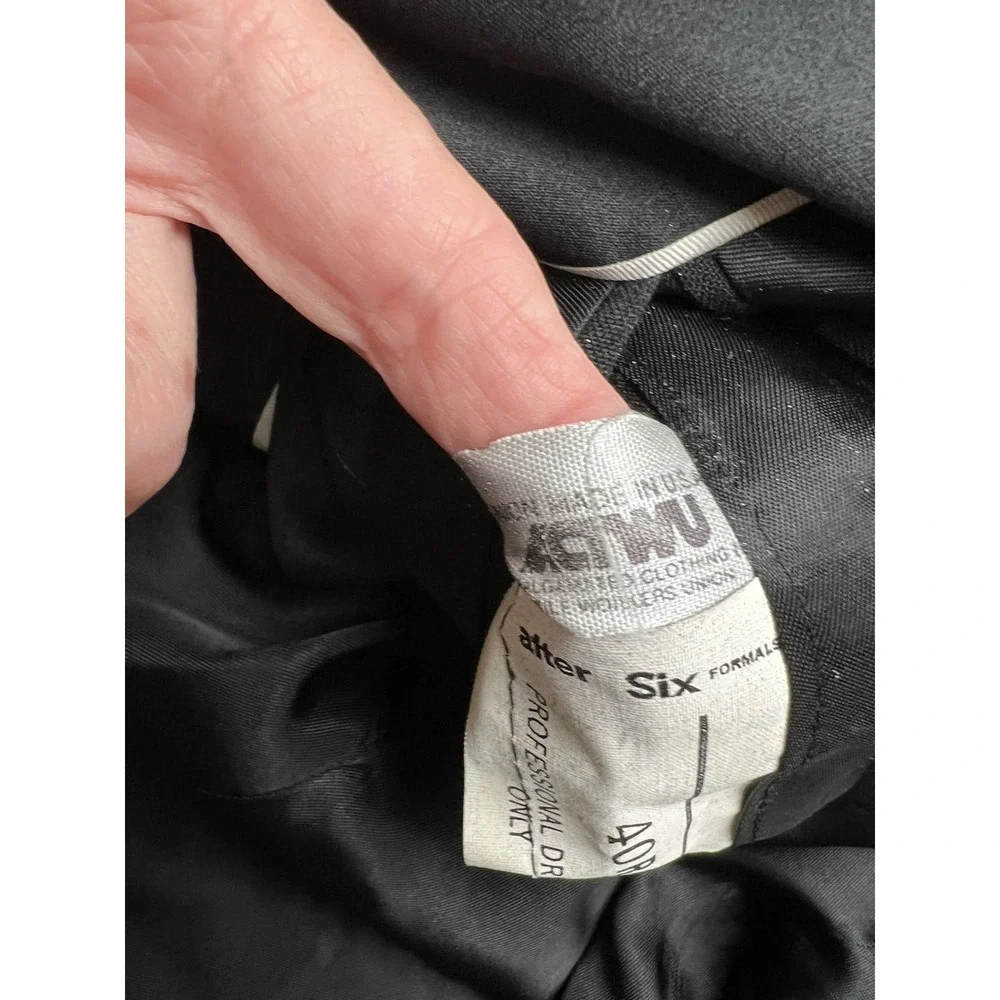 After Six Tuxedo Jacket Mens 40R Black One Button Double Vented